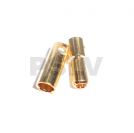 Q-C-0039 - Φ5.5 mm Gold Plated Bullet Connectors  